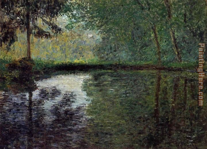 The Pond at Montgeron 1 painting - Claude Monet The Pond at Montgeron 1 art painting